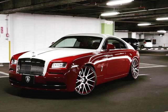 红白双拼劳斯莱斯魅影尽显奢华漂亮