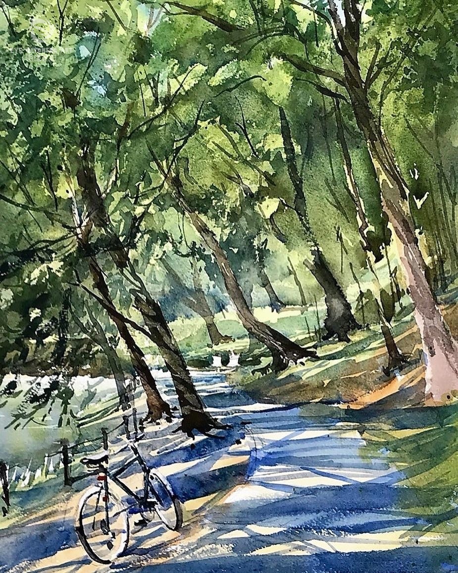 日本水彩画家笠井一男:用水彩记录旅程与时光的人