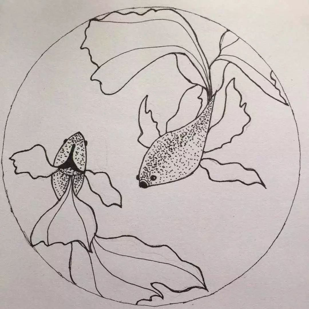 这一画倒是爱上了这种画画方式,不用准备各种颜料工具,随时随地可以