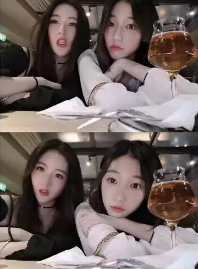 曾艺的长相清秀,中分长发和路人合影的照片有几分像赵丽颖,平时的照片