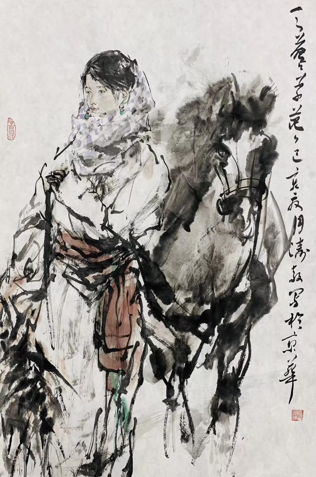 中国美术家协会 吴涛毅艺术节期间来通渭悦心国际书画村创作交流