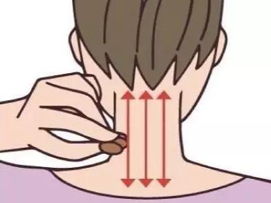 颈部刮痧的方法图解图片