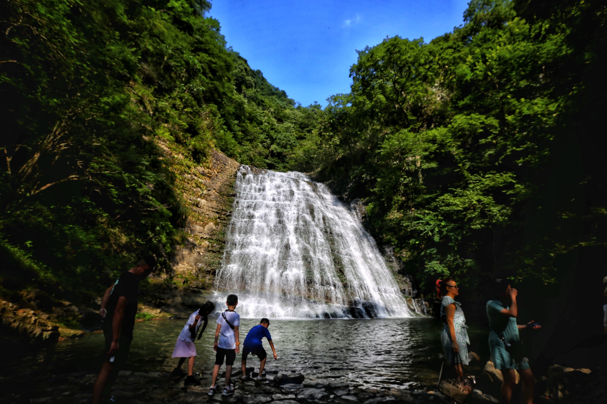 原创三清山玉帘瀑布山静尘清道教名山的仙境净土最好避暑