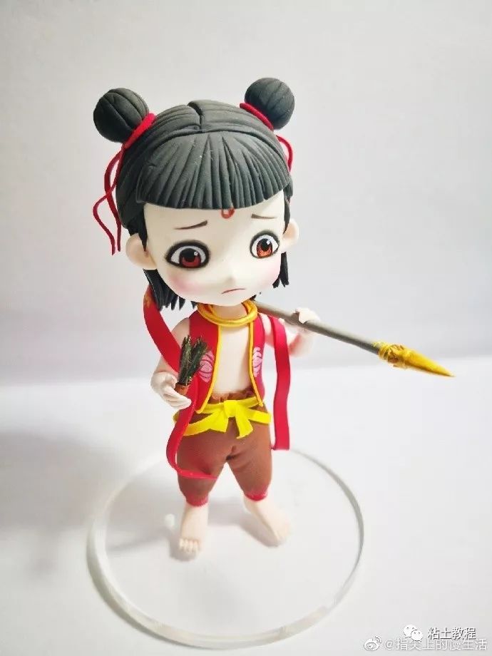 也要逆天改命变身浴火手办 | 哪吒之魔童降世粘土手工教程_图片