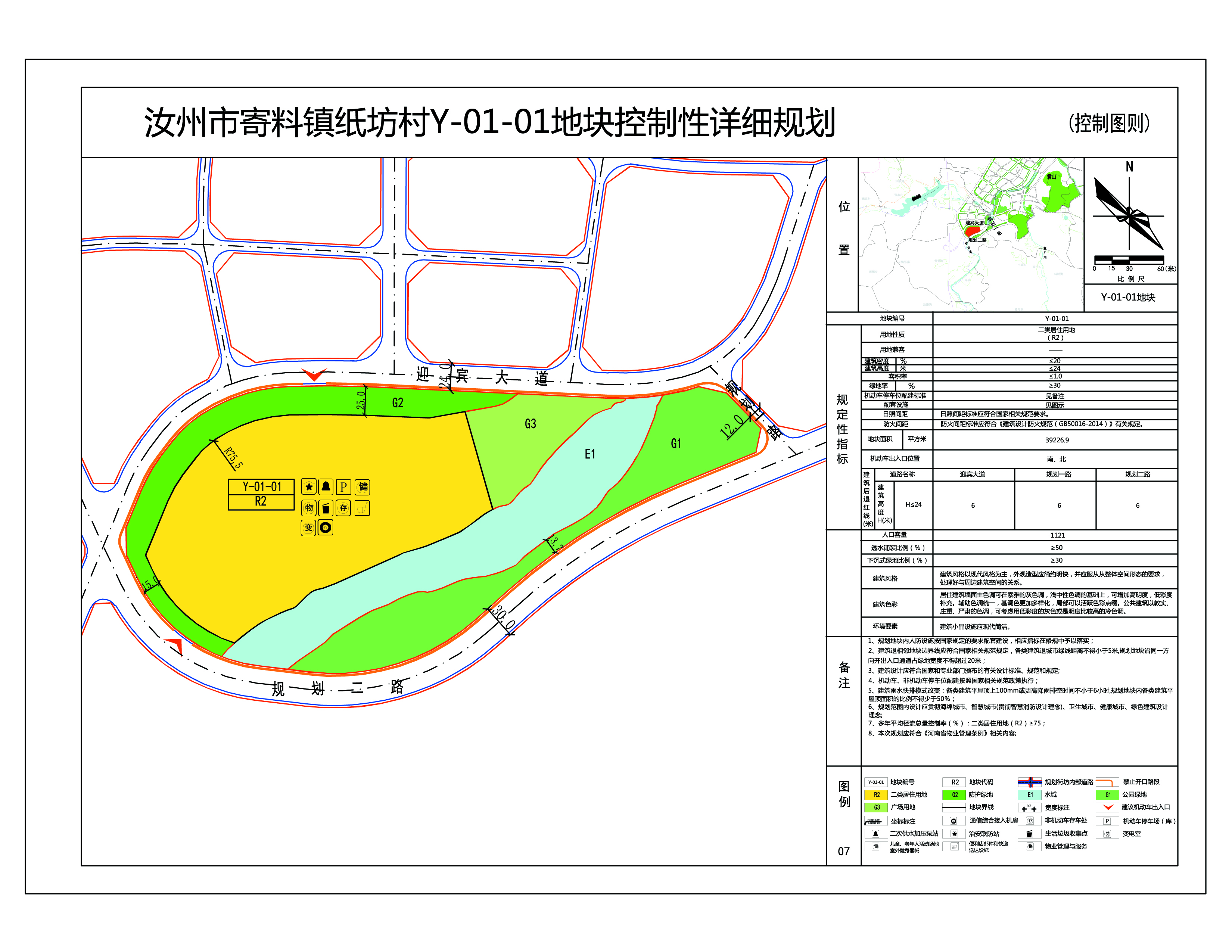 拟汝州市寄料镇纸坊村y0101地块控制性详细规划