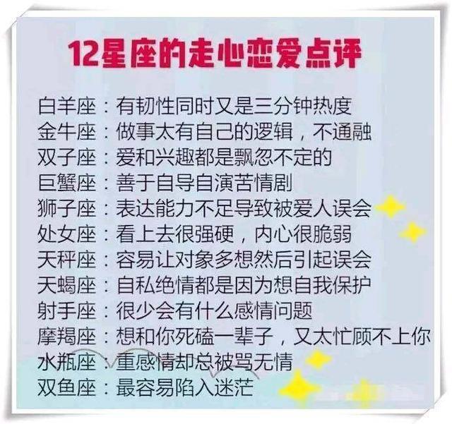 十二星座会等一个人几年12星座的走心恋爱点评
