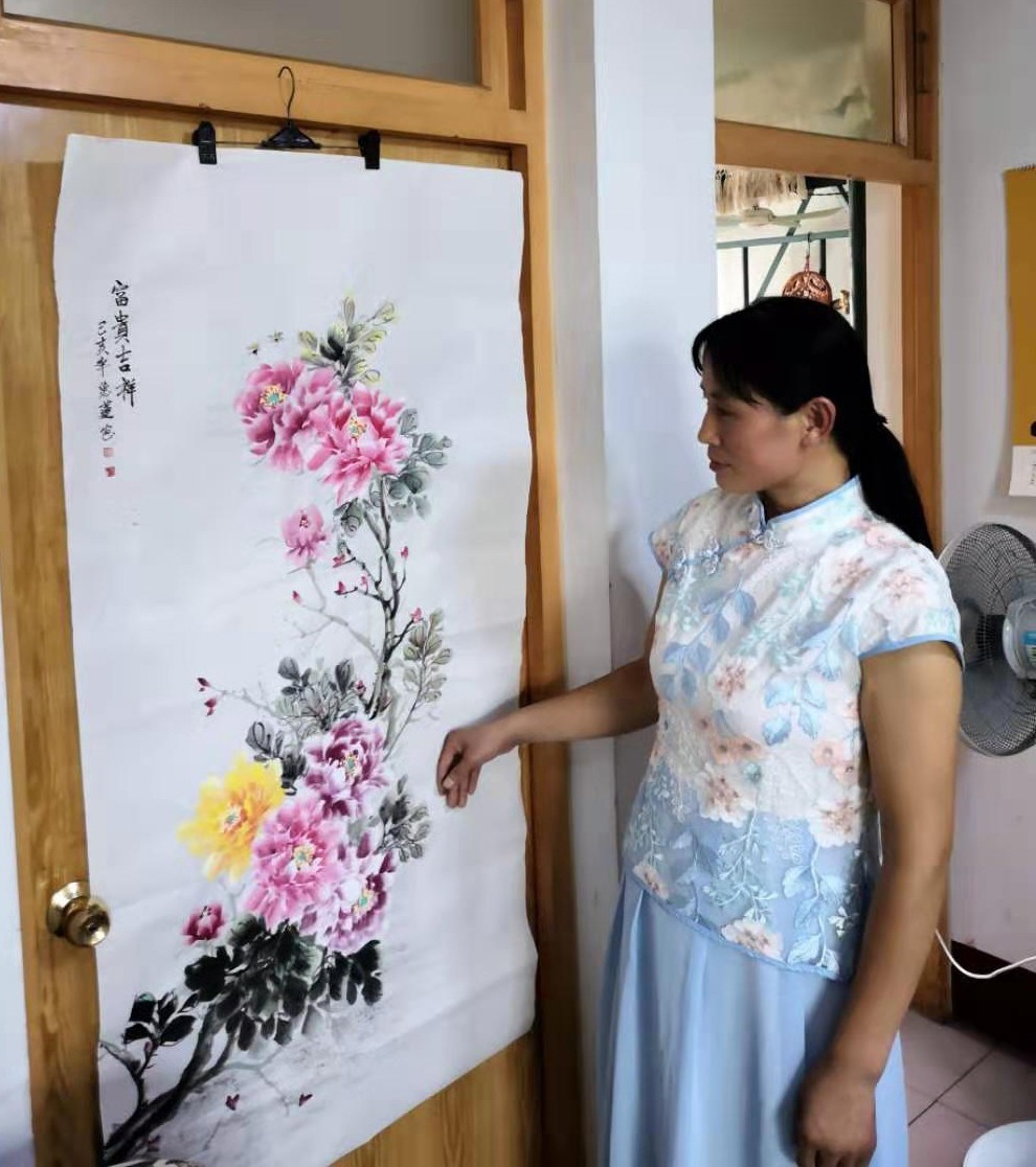 山东女画家陈德莲女士的花鸟写意画新作欣赏