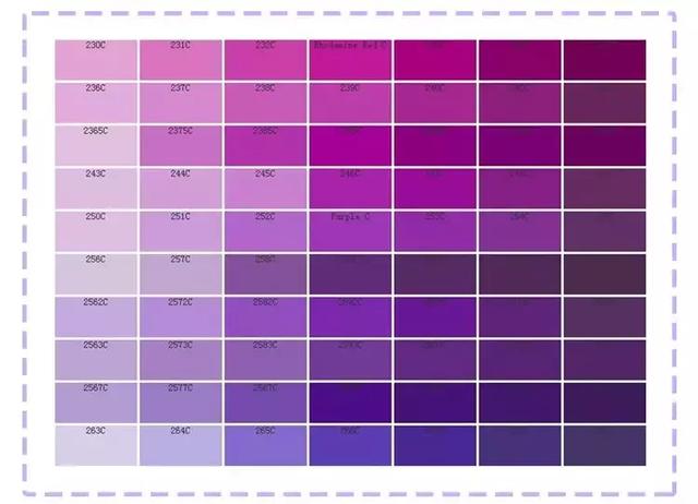 各种紫色的名称图片