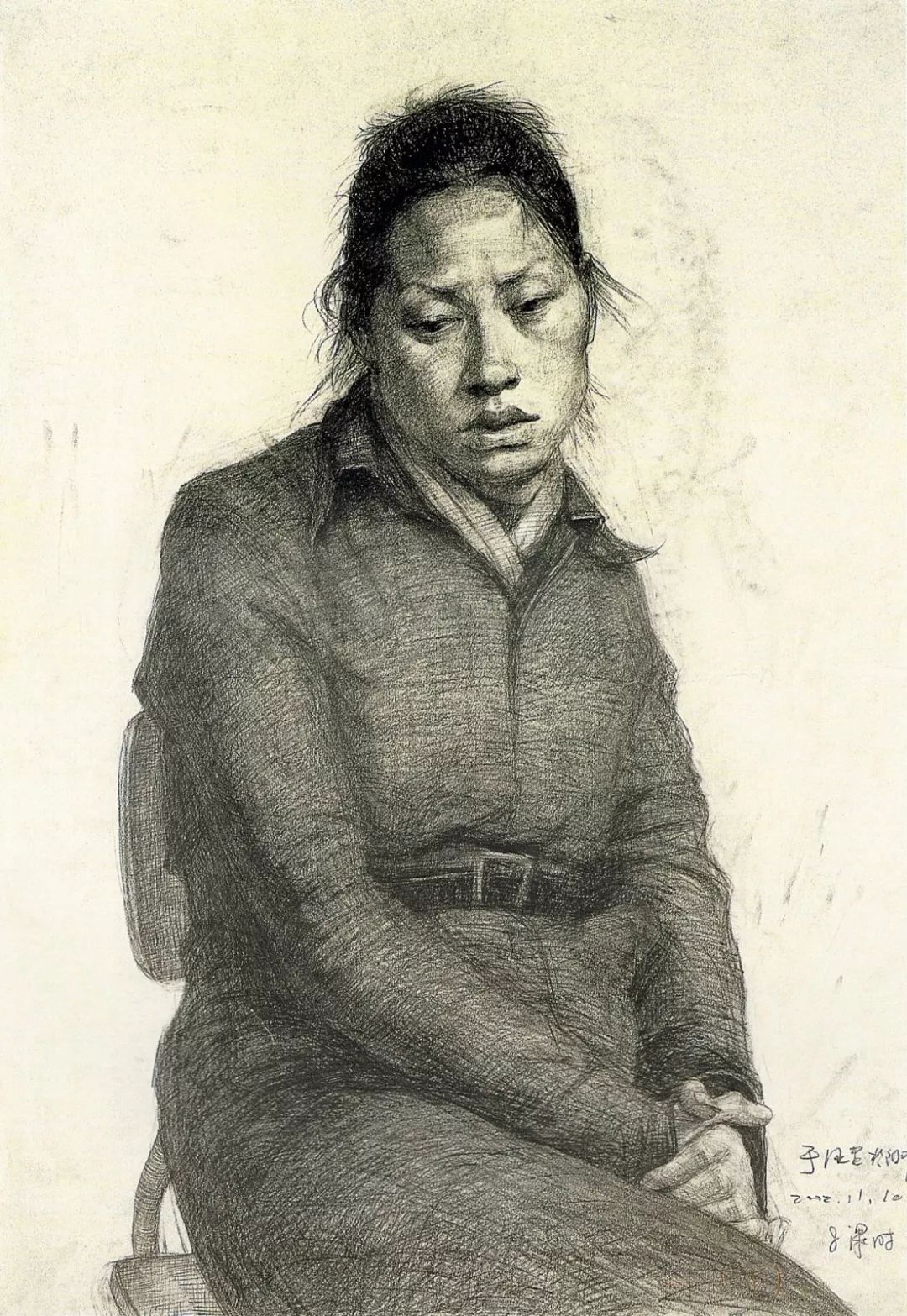 史上最全中央美术学院附属中学肖像,半身留校作品,值得收藏!_素描