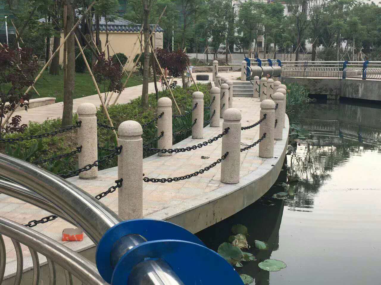 鲁兴结实铁索桥用圆环钢链 桥梁用锰钢护栏链条