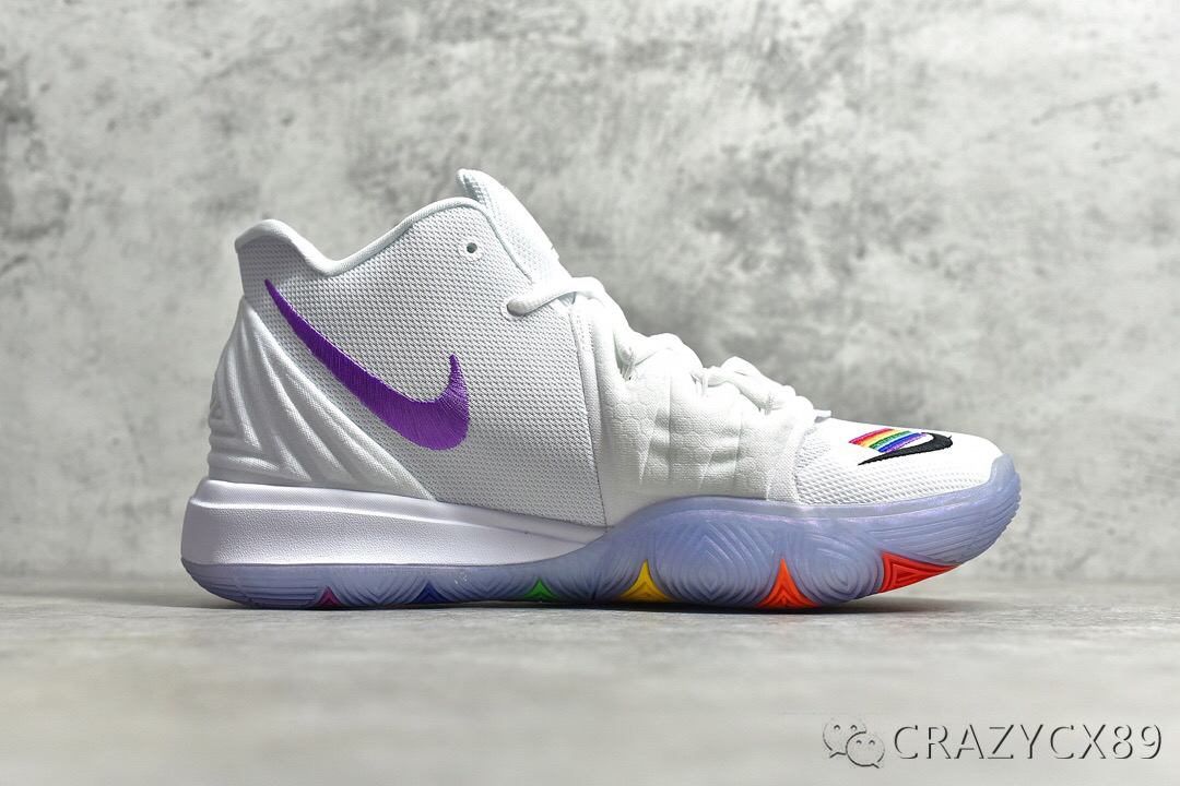 欧文5彩虹kyrie5betrue炫彩水晶篮球鞋
