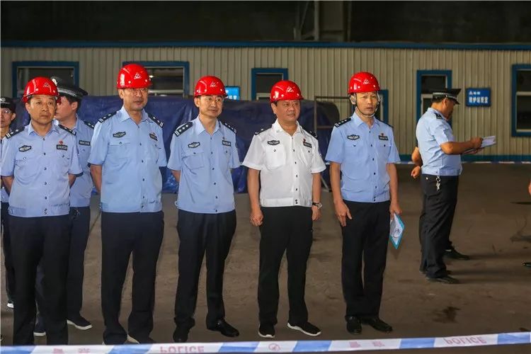 吕梁市公安局党委委员,副局长赵平出席销毁仪式并讲话.