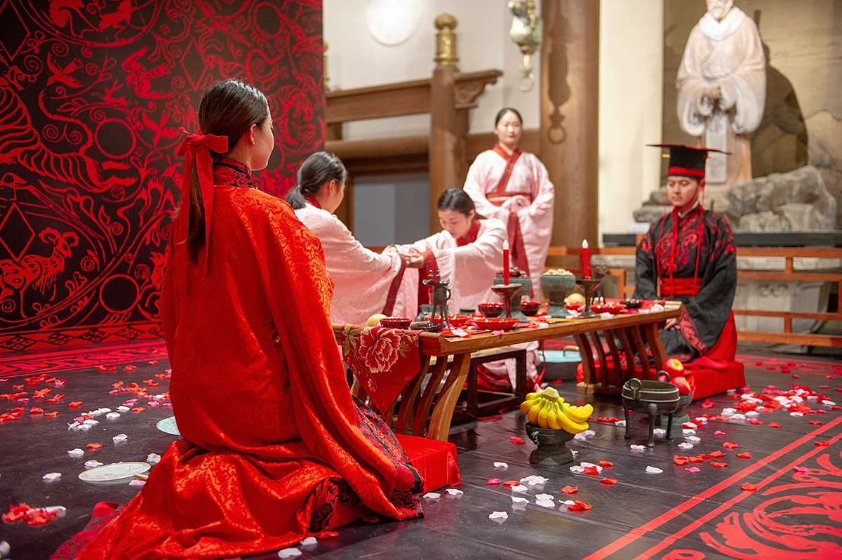 在东方圣城山东曲阜,邂逅最传统的唯美中式婚礼