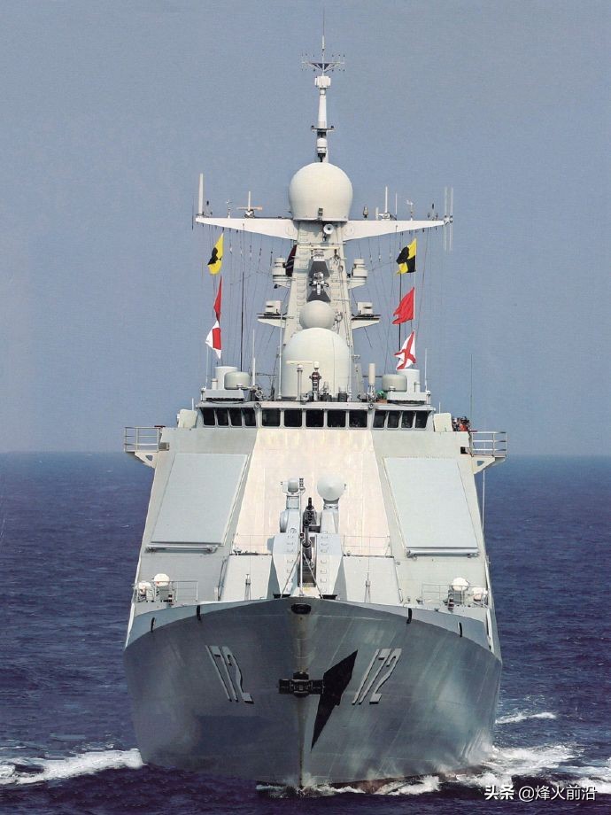 当下中国海军绝对主力,7艘不同舷号052d正面照展现高颜值