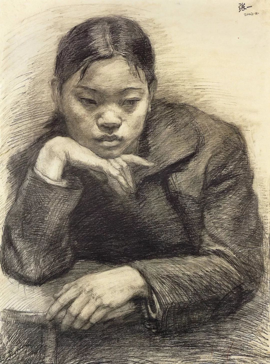 史上最全中央美术学院附属中学肖像,半身留校作品,值得收藏!_素描