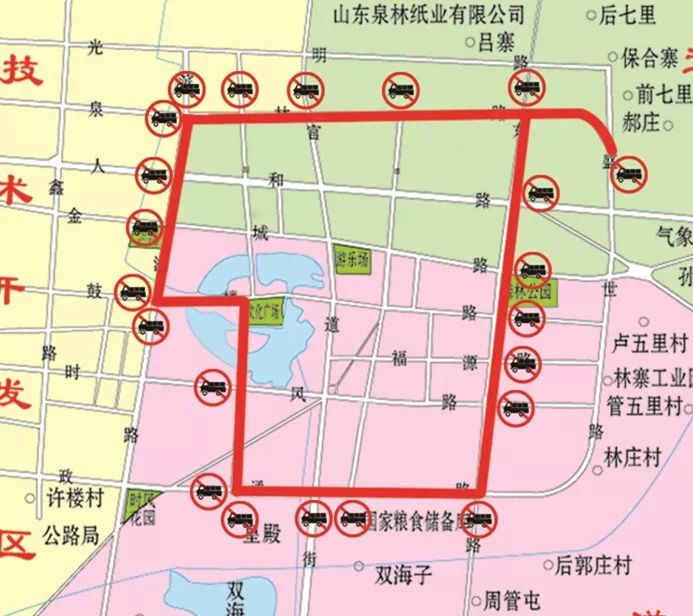 高唐交警关于对城区部分路段实施黄牌车辆禁行措施的公告