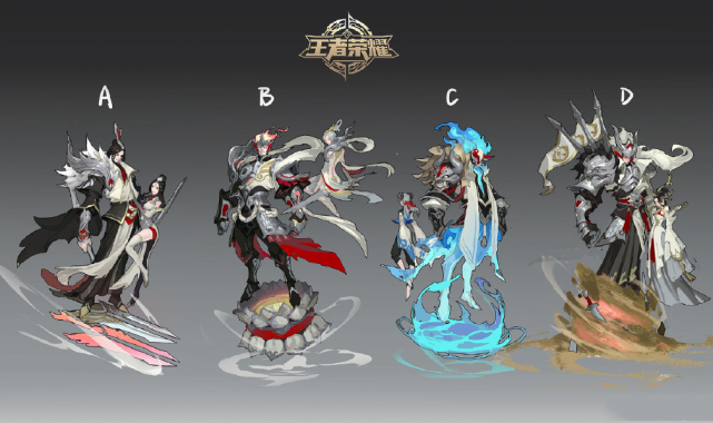 干将莫邪"久胜战神"原设计图4种方案曝光,孙尚香情侣皮肤美呆