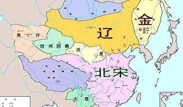 足鼎立之势,几十年后北方崛起的蒙古帝国,就会面临辽,金和西夏的包围