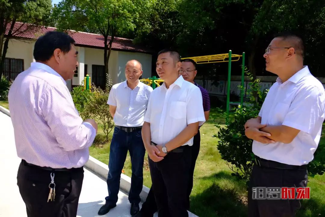 汨罗市市长朱平波督导桃林寺镇白塘镇两大攻坚工作