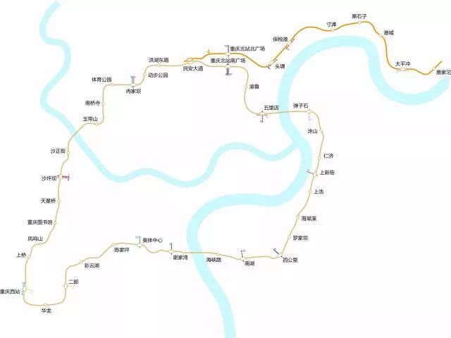 重庆轻轨内环线路图图片