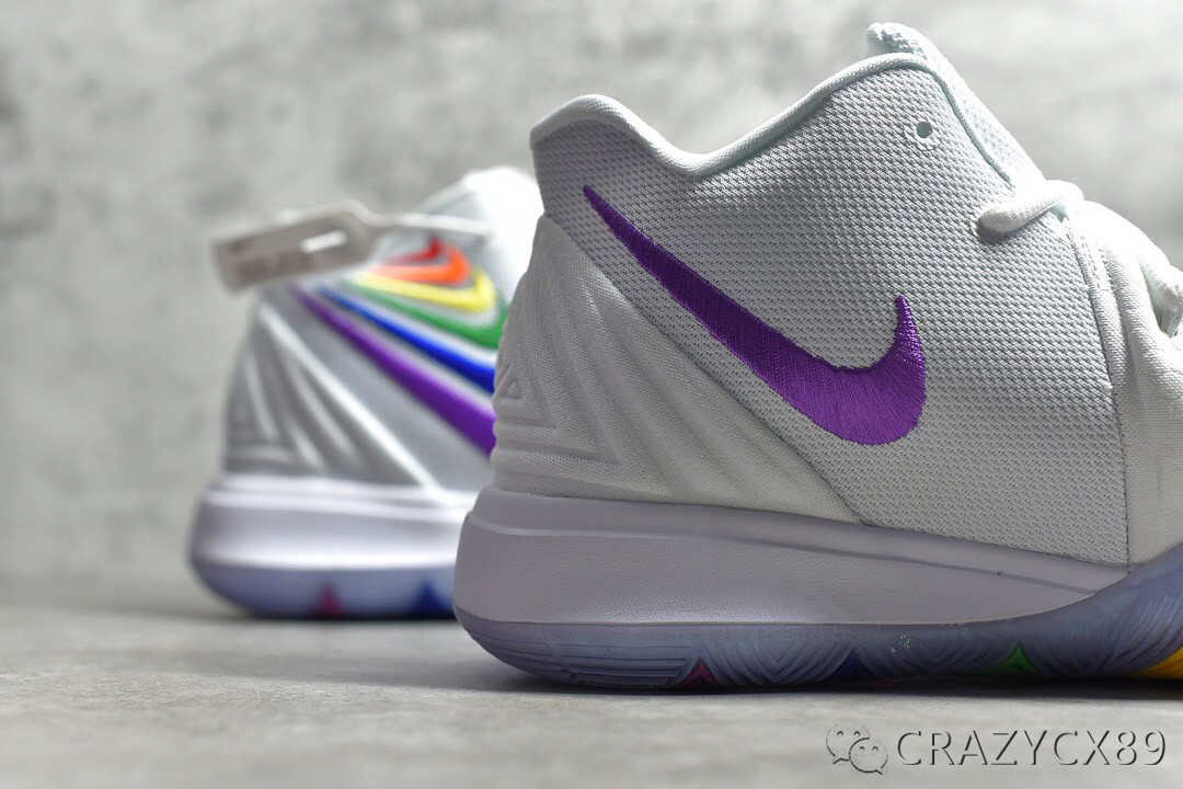 欧文5彩虹kyrie5betrue炫彩水晶篮球鞋