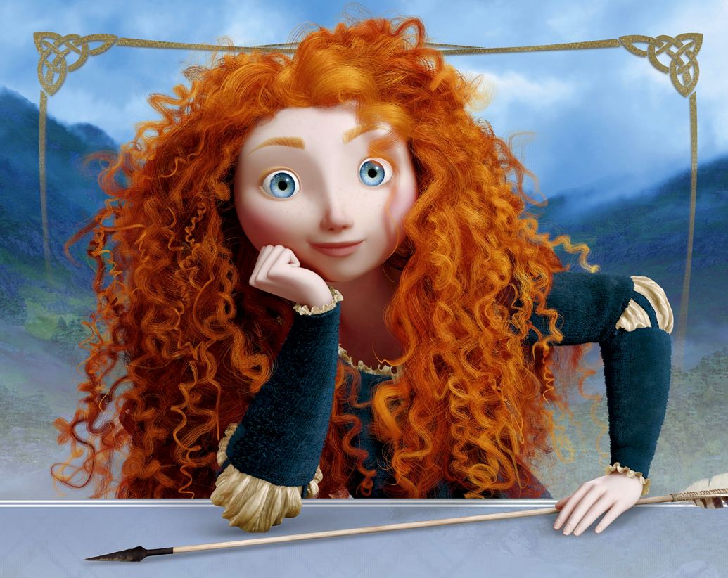 毛发设计梅莉达公主的头发是整部电影的创作难点