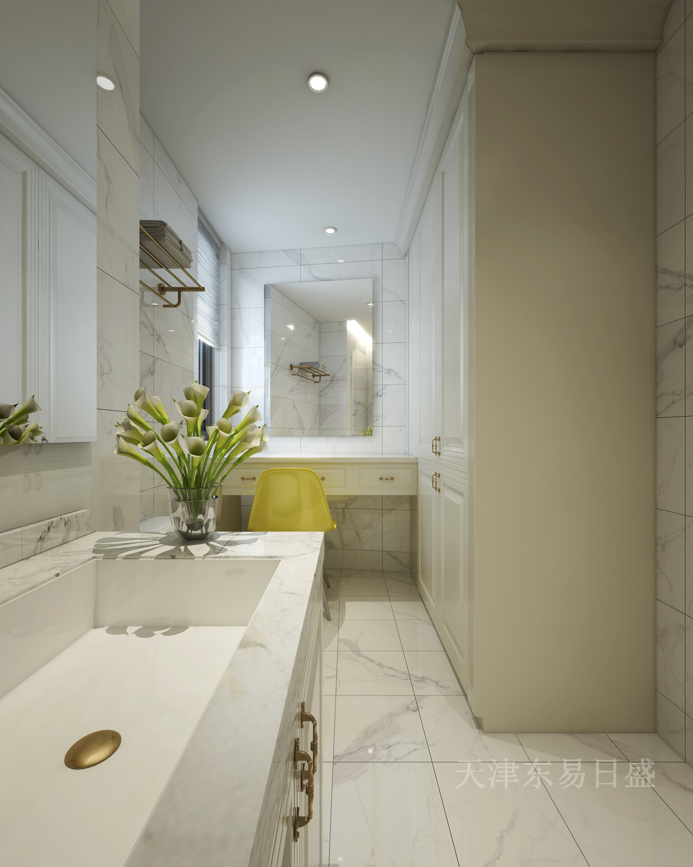 【天津东易日盛】130平雅湖里现代简约风格装修效果图