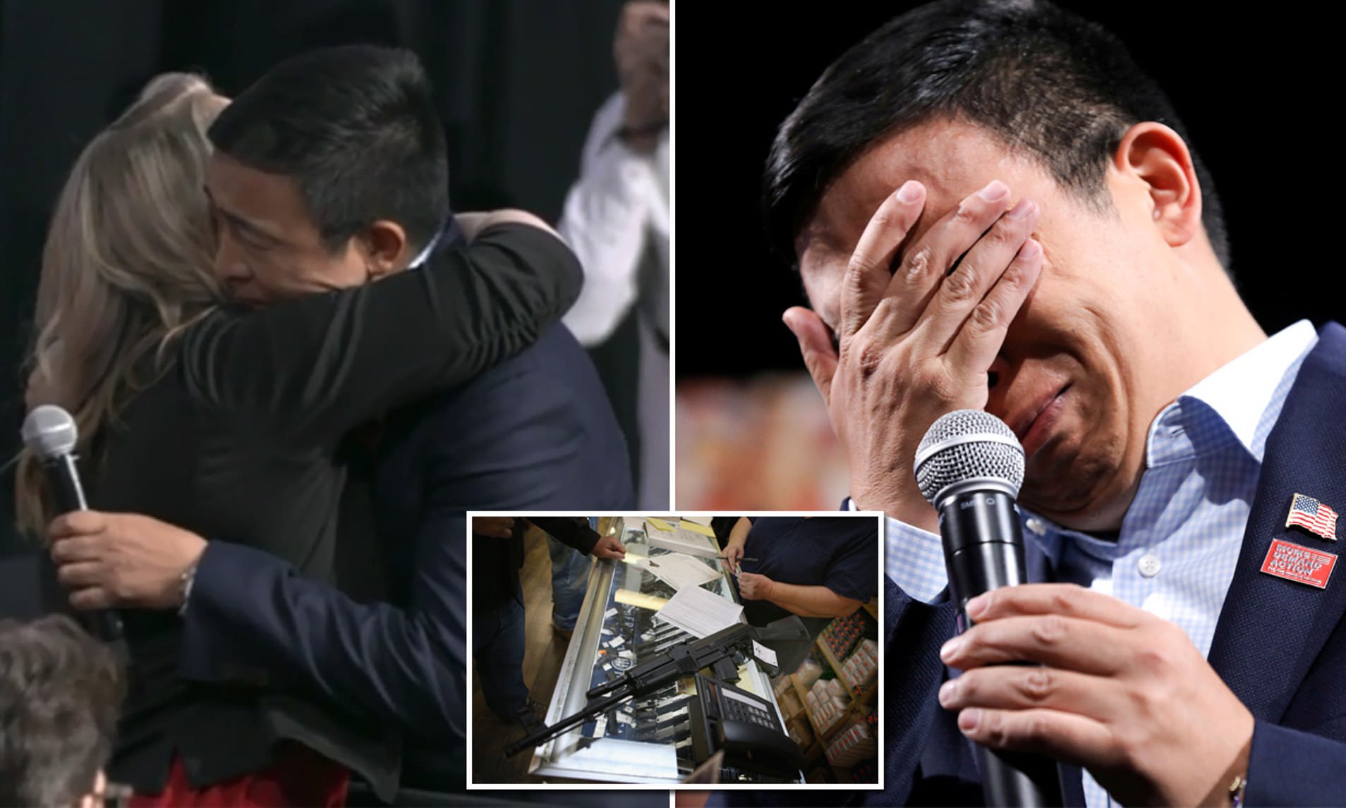 美籍华裔总统候选人在公开场合失声痛哭,赢得民众支持