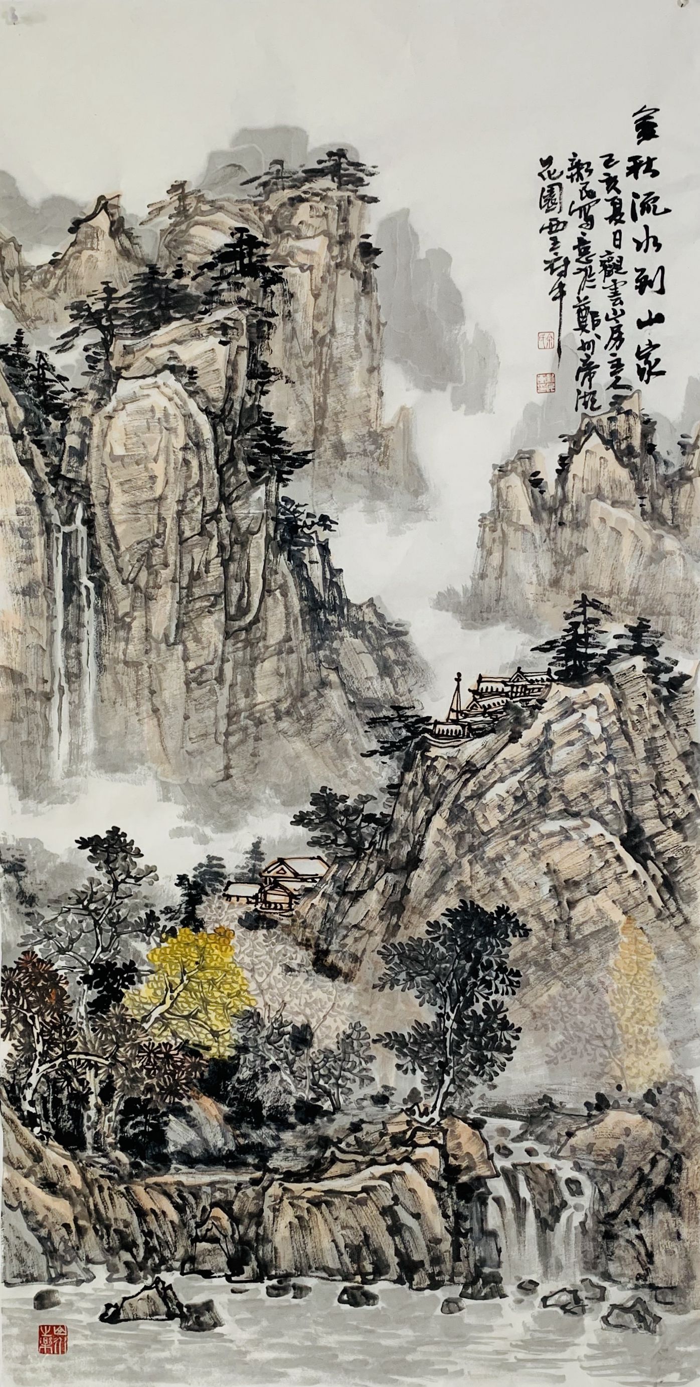 中国画名家——画家余新民山水画欣赏