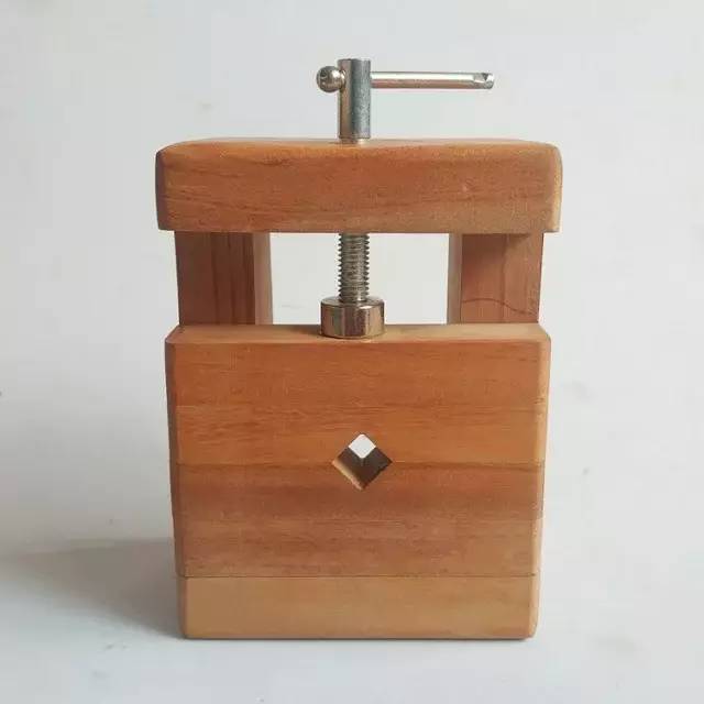 大号印床黄檀木篆刻印床 燕尾榫卯结构篆刻夹具 印章固定篆刻工具