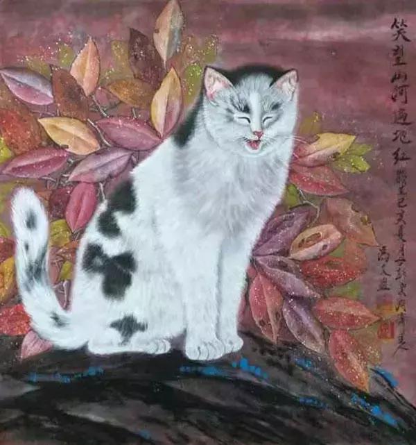 猫画家冯文艺术作品欣赏