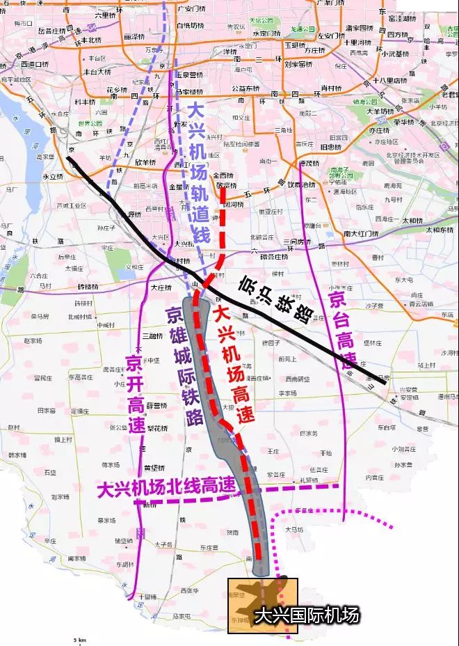 北京大兴机场线路图图片