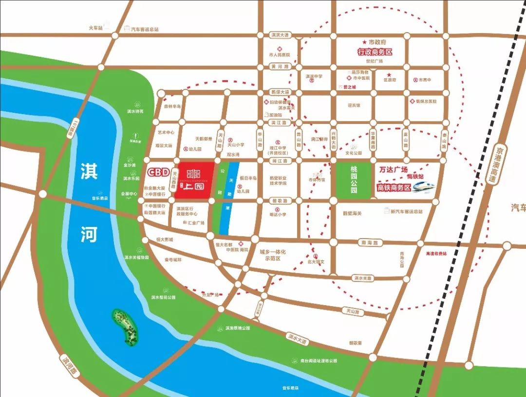 鹤壁示范区规划图图片