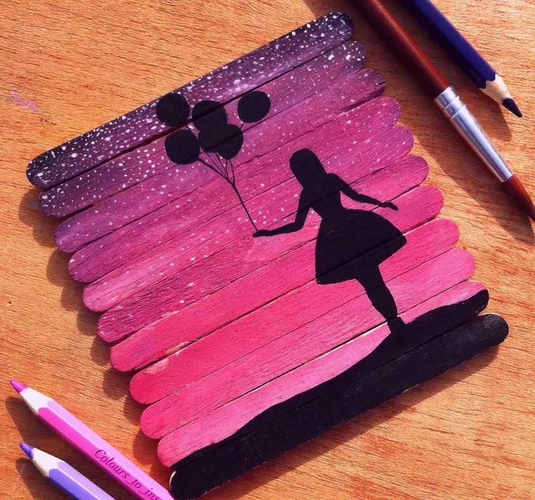 艺术家连吃过的雪糕棒都给能玩出花样