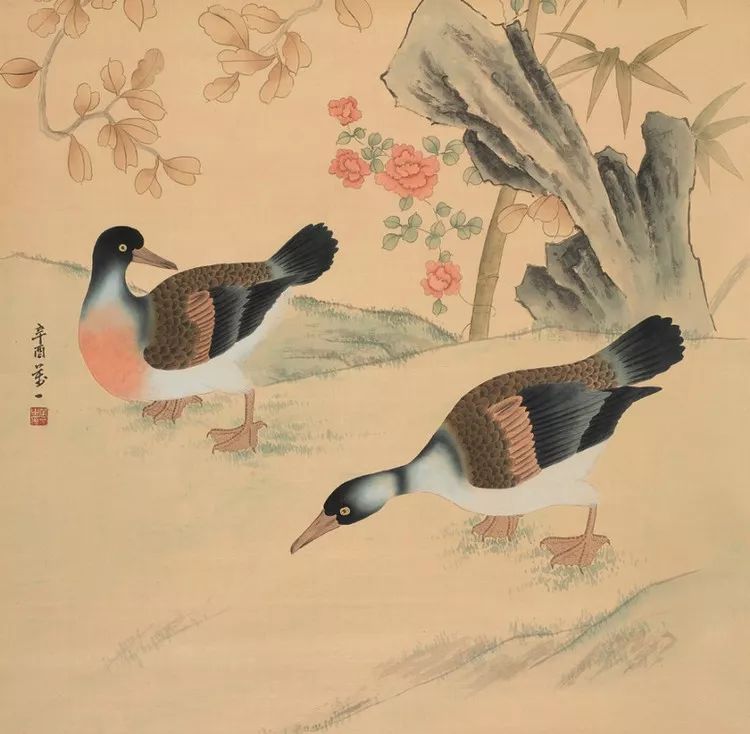 万一工笔花鸟作品赏析