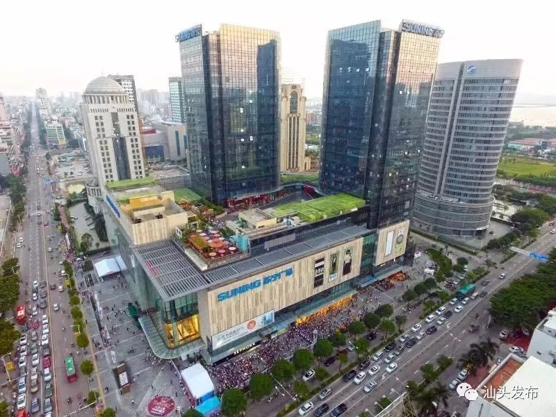 这就是和美汕头时代广场开放广场你怎么这么好看