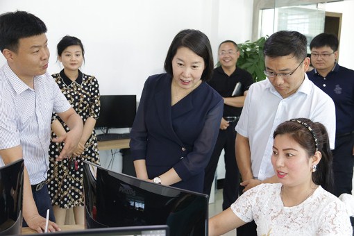 县长林梅深入电商企业调研电子商务工作