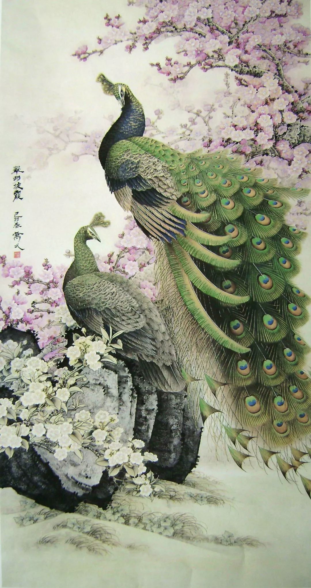 万一工笔花鸟作品赏析