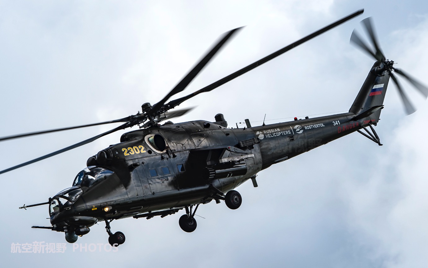 原创武装直升机与运输直升机完美结合暴力美学的杰作米35超清细节