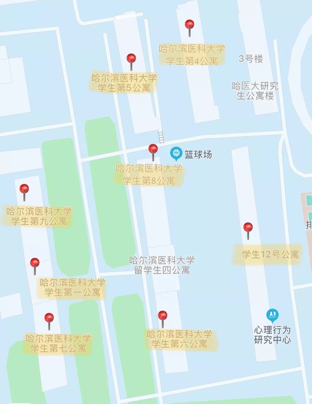 哈尔滨医大二院平面图图片