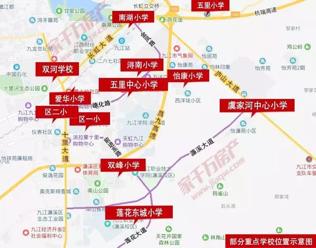家长快收藏!2019年九江各区域学区划分都在这儿