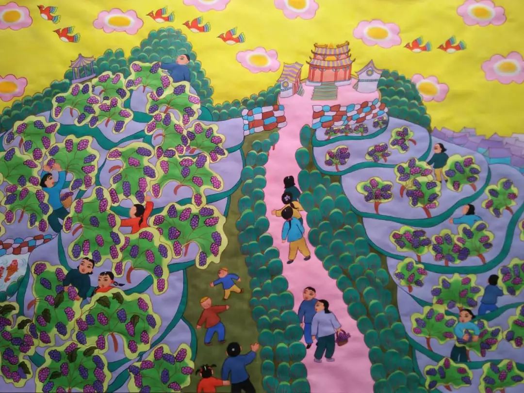 植树造林,荫泽后代 编辑:中国青州农民画网(微信号:zgqznmhw) 返回搜