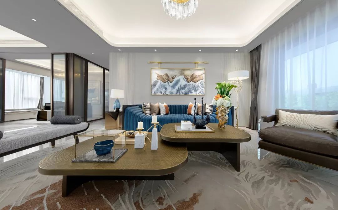 创库设计硬装梁志天软装240㎡东莞中海莞府样板间设计落地方案