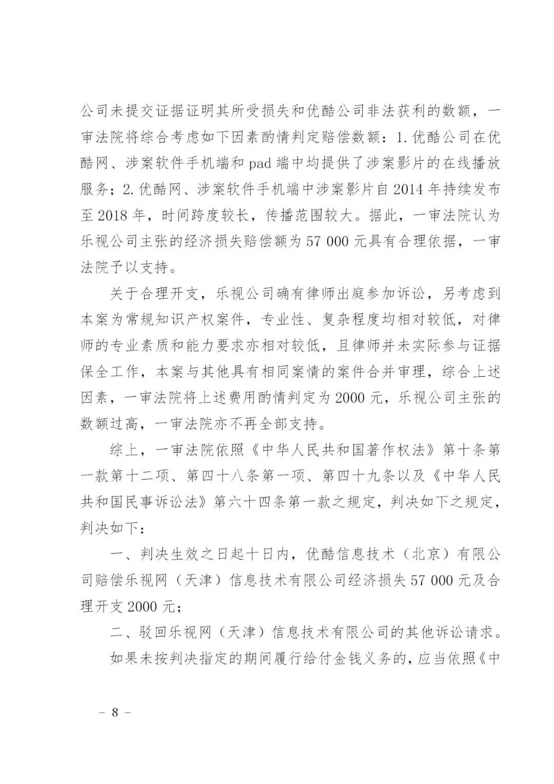 樂視網訴優酷擅播小時代侵權案二審宣判┃附判決