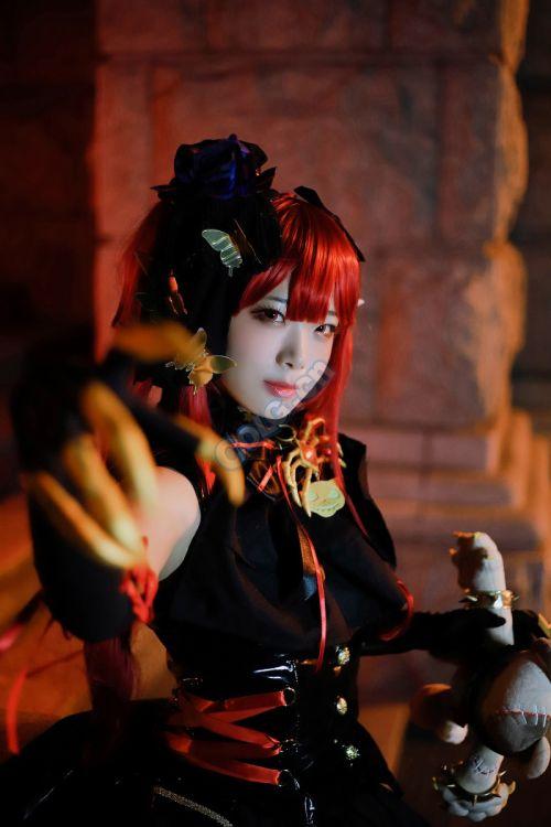 真人版小魔女超可爱dnf女玩家奶萝cos秀