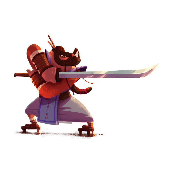 日本武士q版设计王氏教育