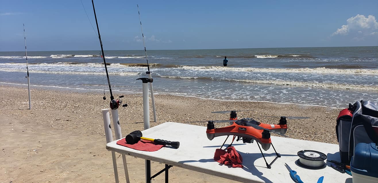 国外钓友用斯威普水手3 防水无人机钓鱼,收获满满