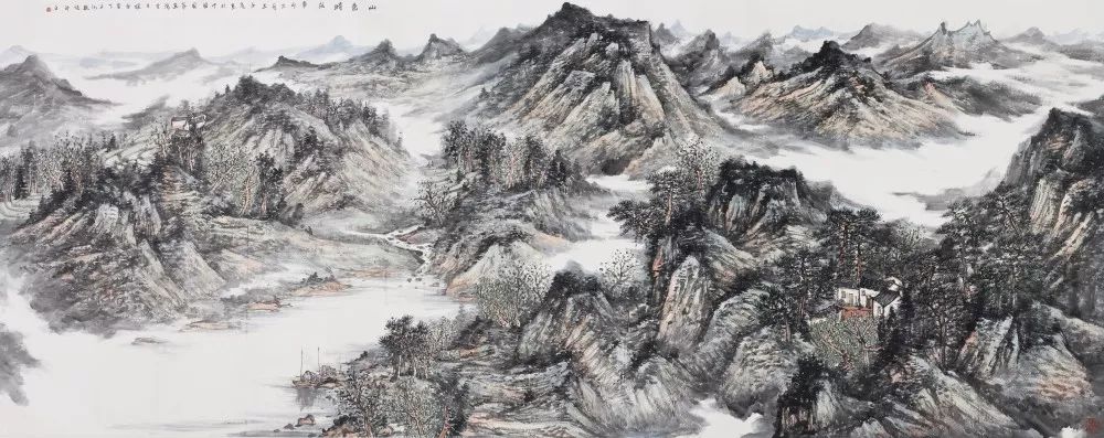 作品欣赏出版《王永亮画集》,《王永亮山水画选》,《王永亮山水新作选