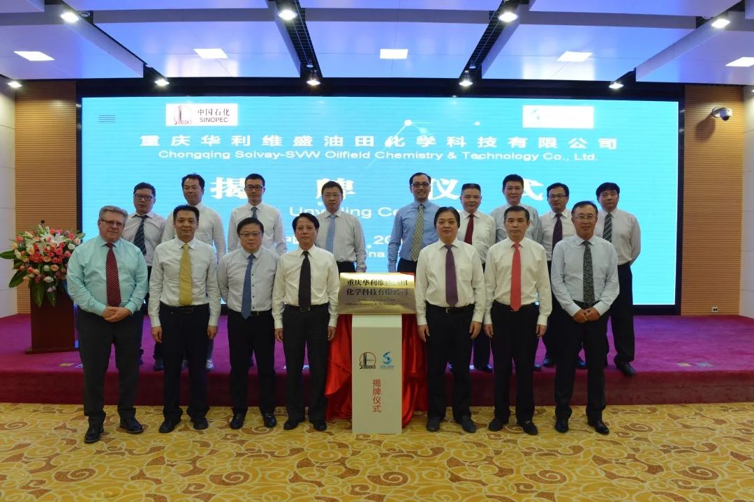 上海,2019年8月13日 ---由索尔维投资有限公司和中国石化集团重庆川维