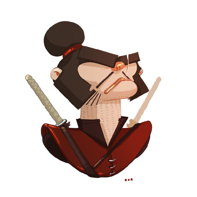 日本武士q版设计王氏教育